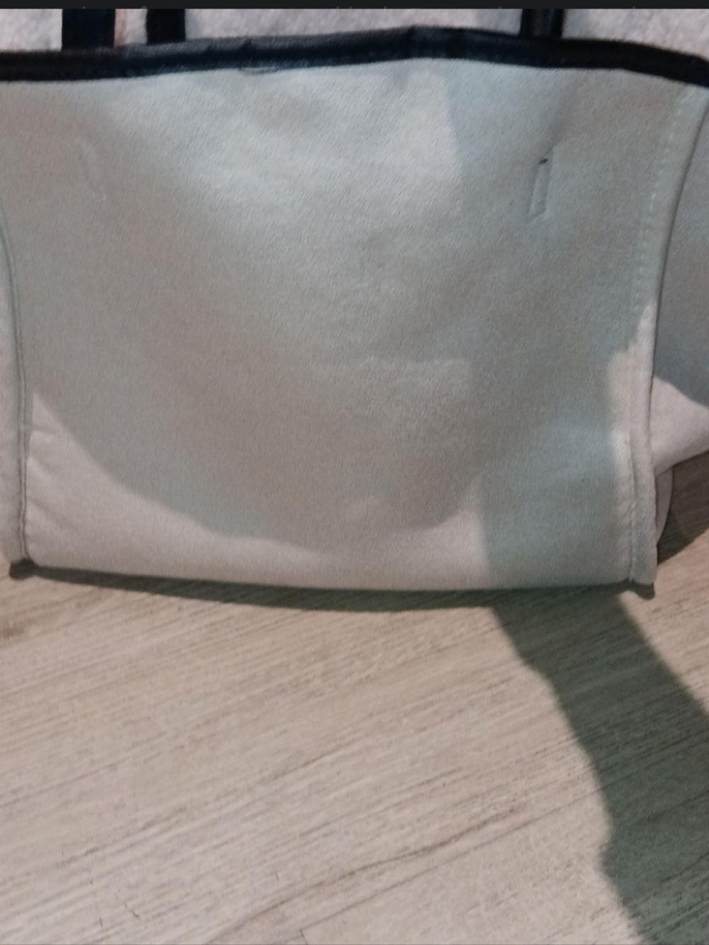 Neiman Marcus "Cozy Chic" Teddy Sherpa Tote – Tan/Black - Picture 3 of 5
